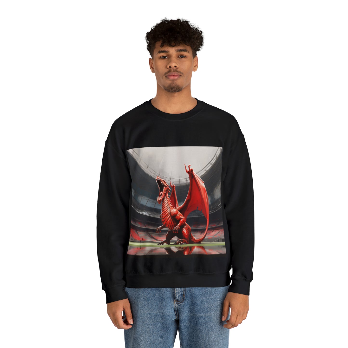 Welsh Dragon 2 - dark sweatshirt