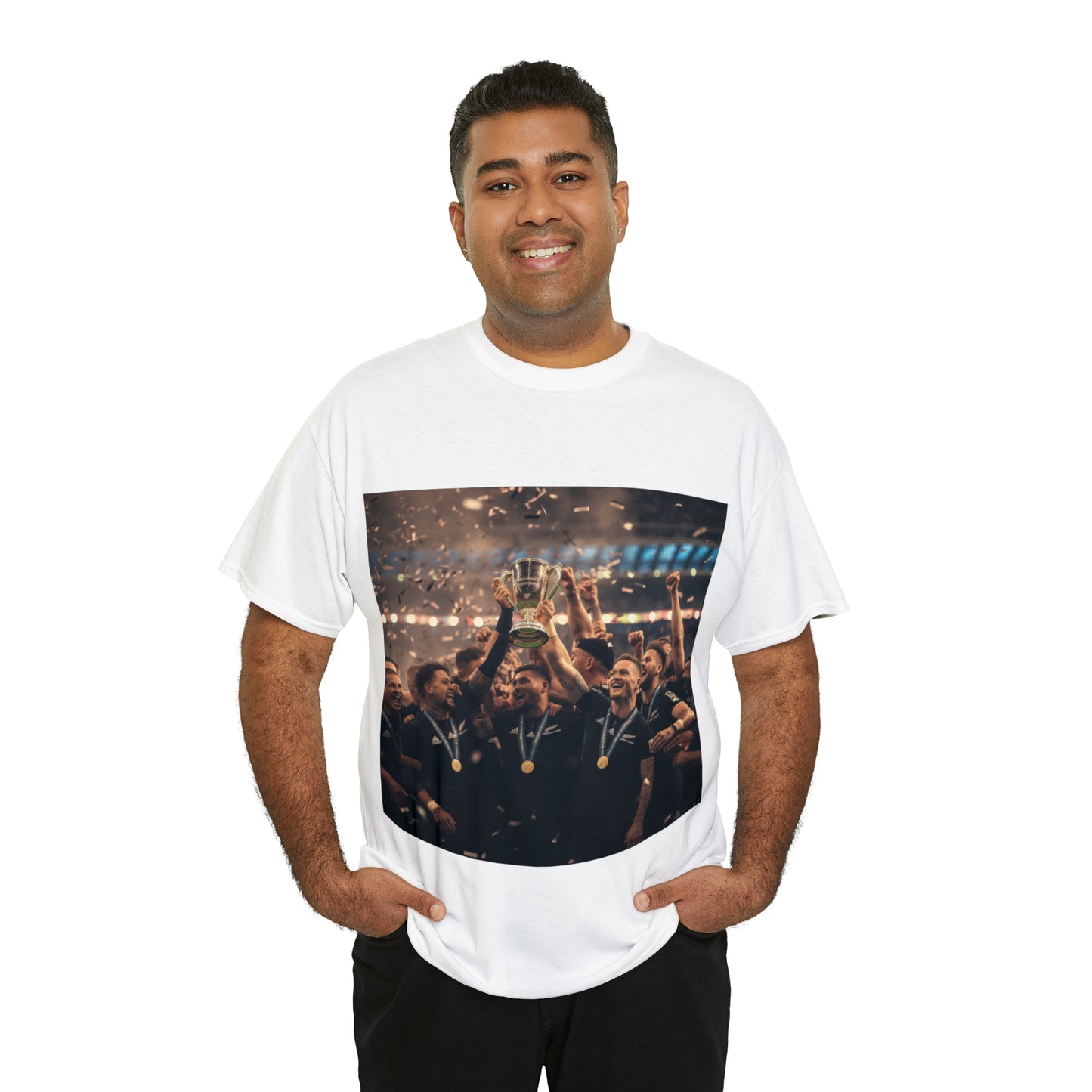 All Blacks World Cup Celebration - light shirts