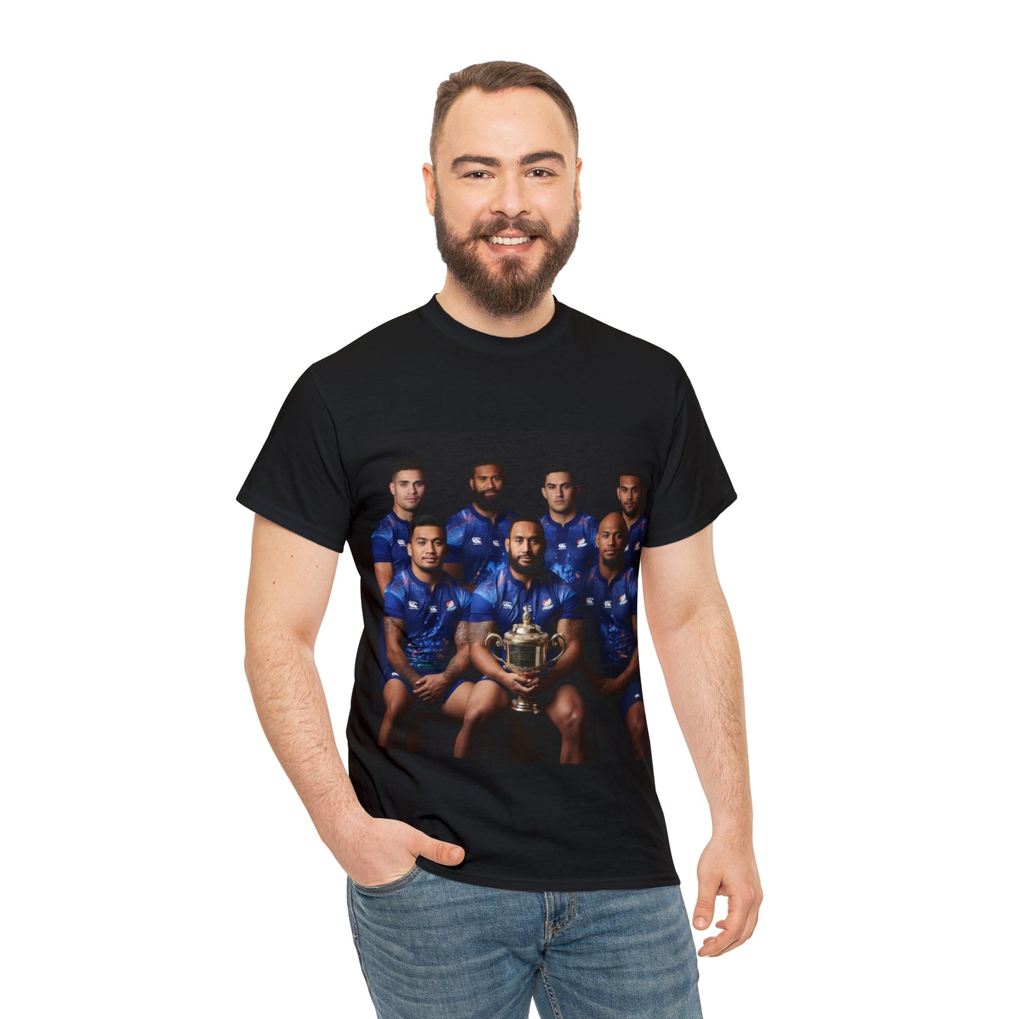 Samoa RWC Photoshoot - dark shirts