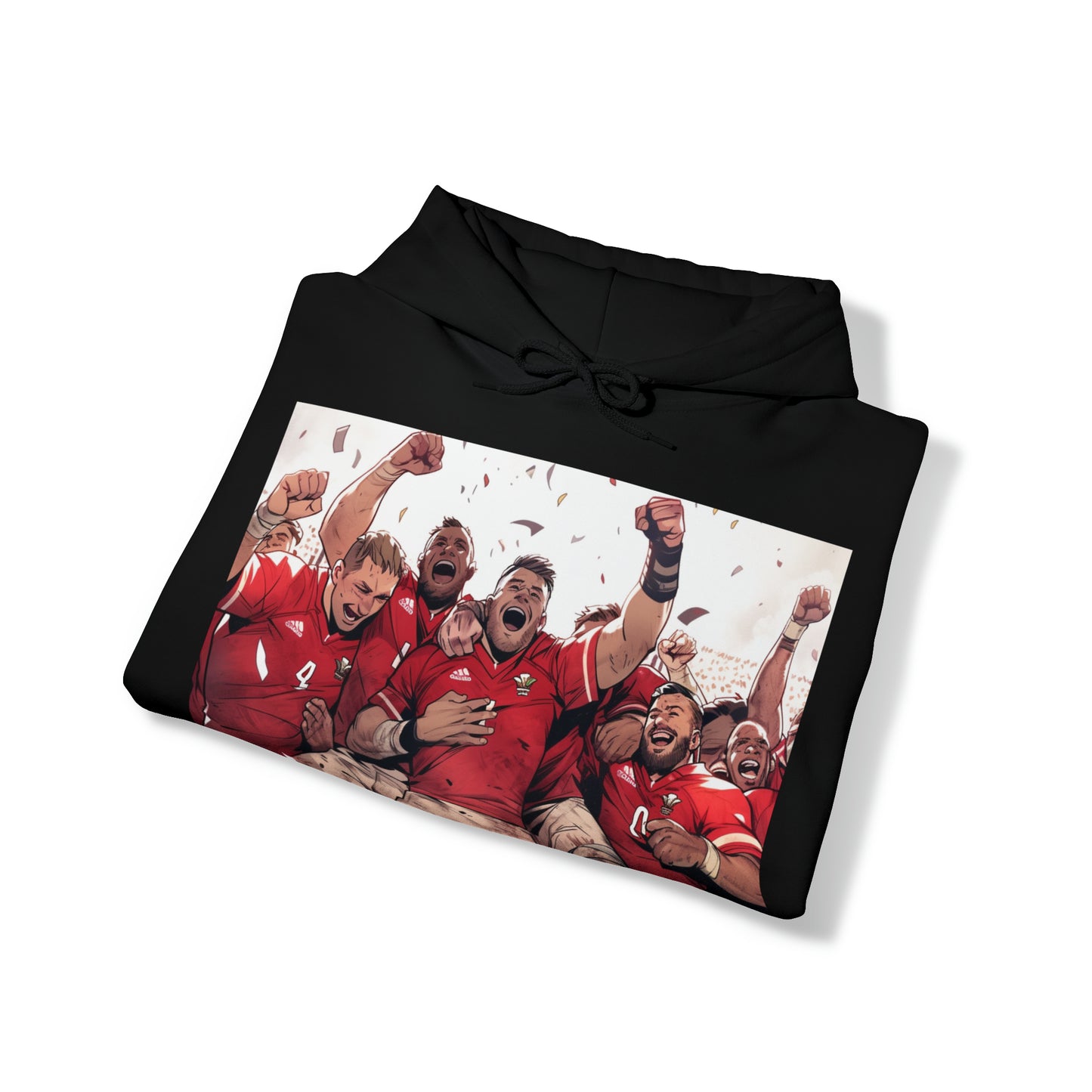 Wales Celebrating - dark hoodies