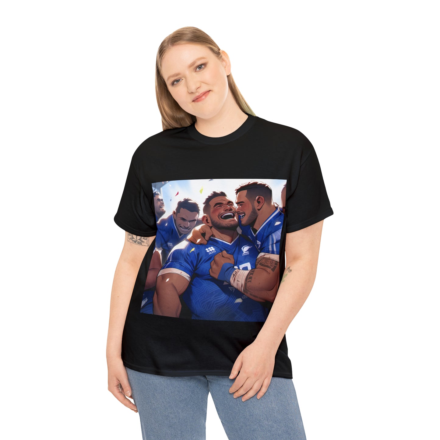 Post Match Samoa - dark shirts