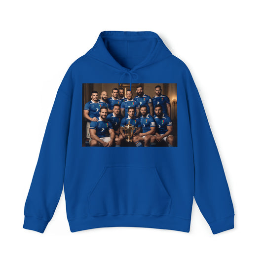 Italy World Cup photoshoot - dark hoodies