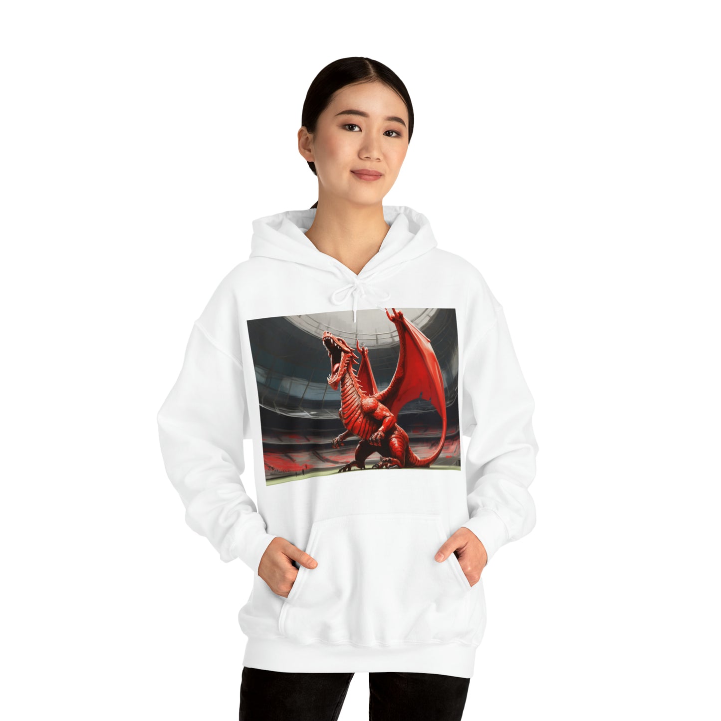 Welsh Dragon 2 - light hoodies