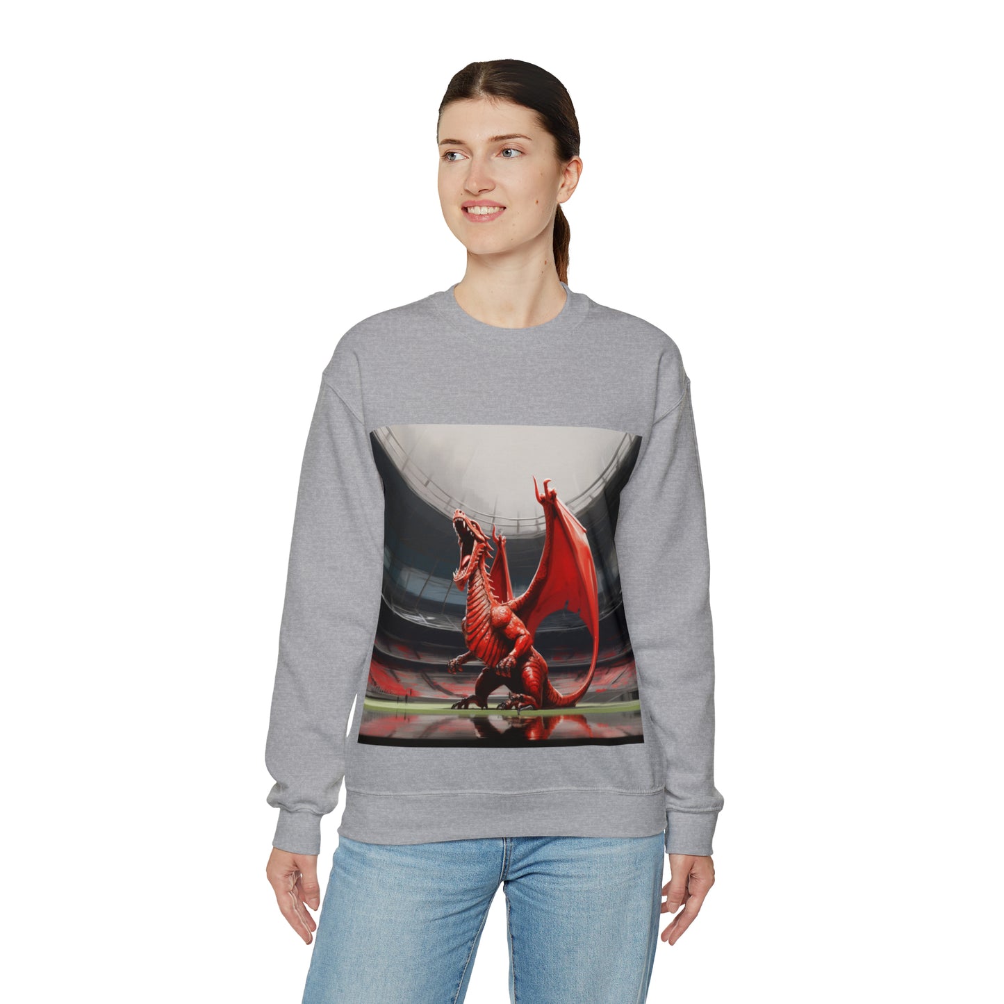 Welsh Dragon 2 - light sweatshirts
