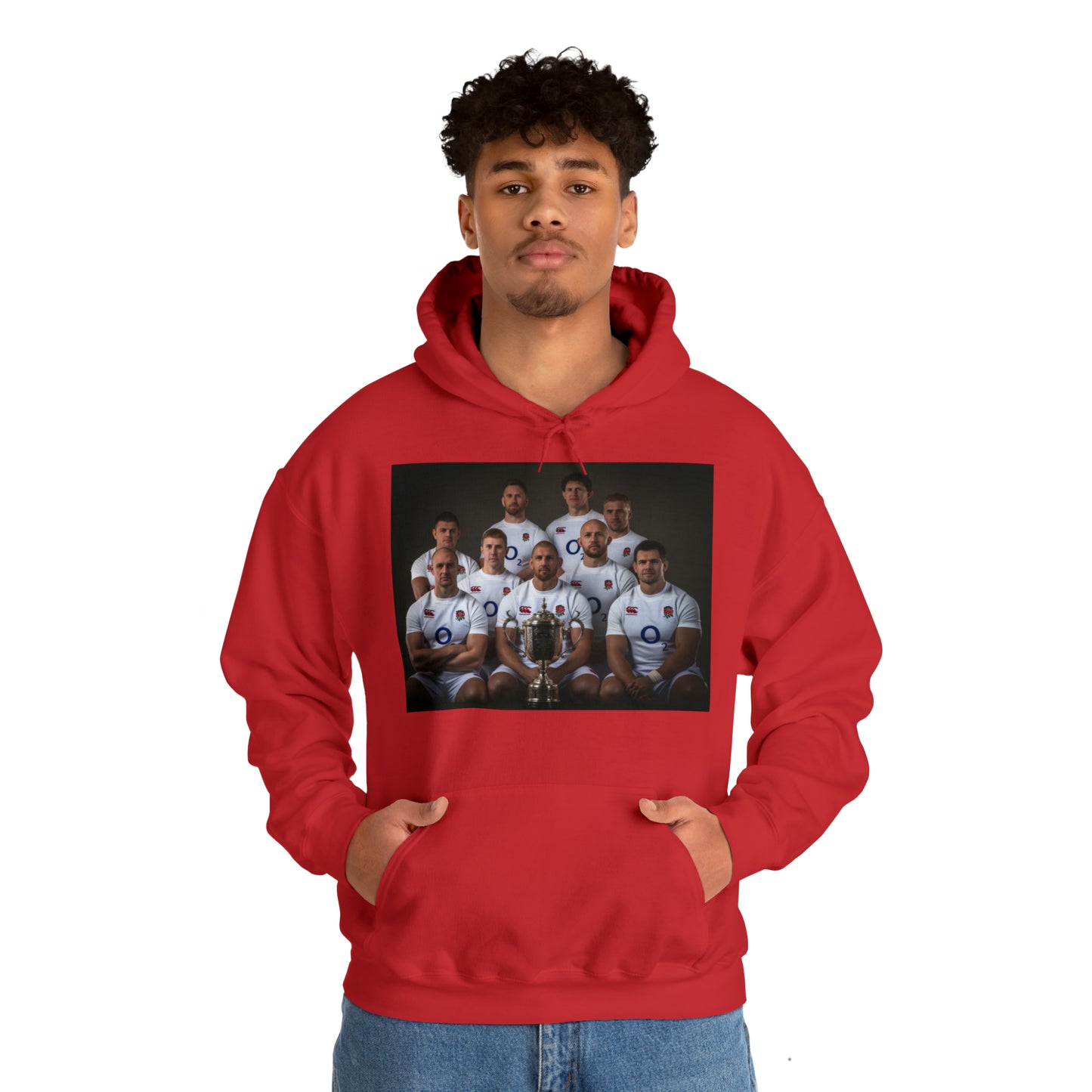 England World Cup Photoshoot - dark hoodies