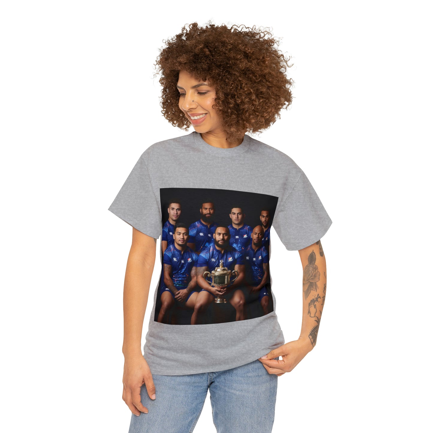 Samoa RWC Photoshoot - light shirts
