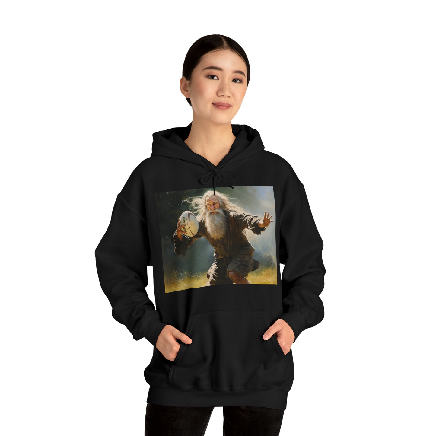 Rugby Gandalf - black hoodie