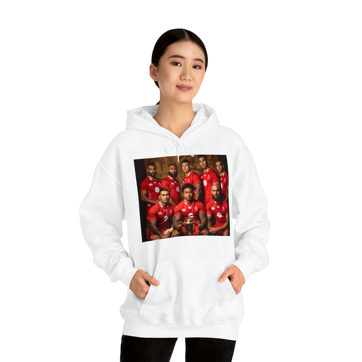 Tonga RWC photoshoot - light hoodies
