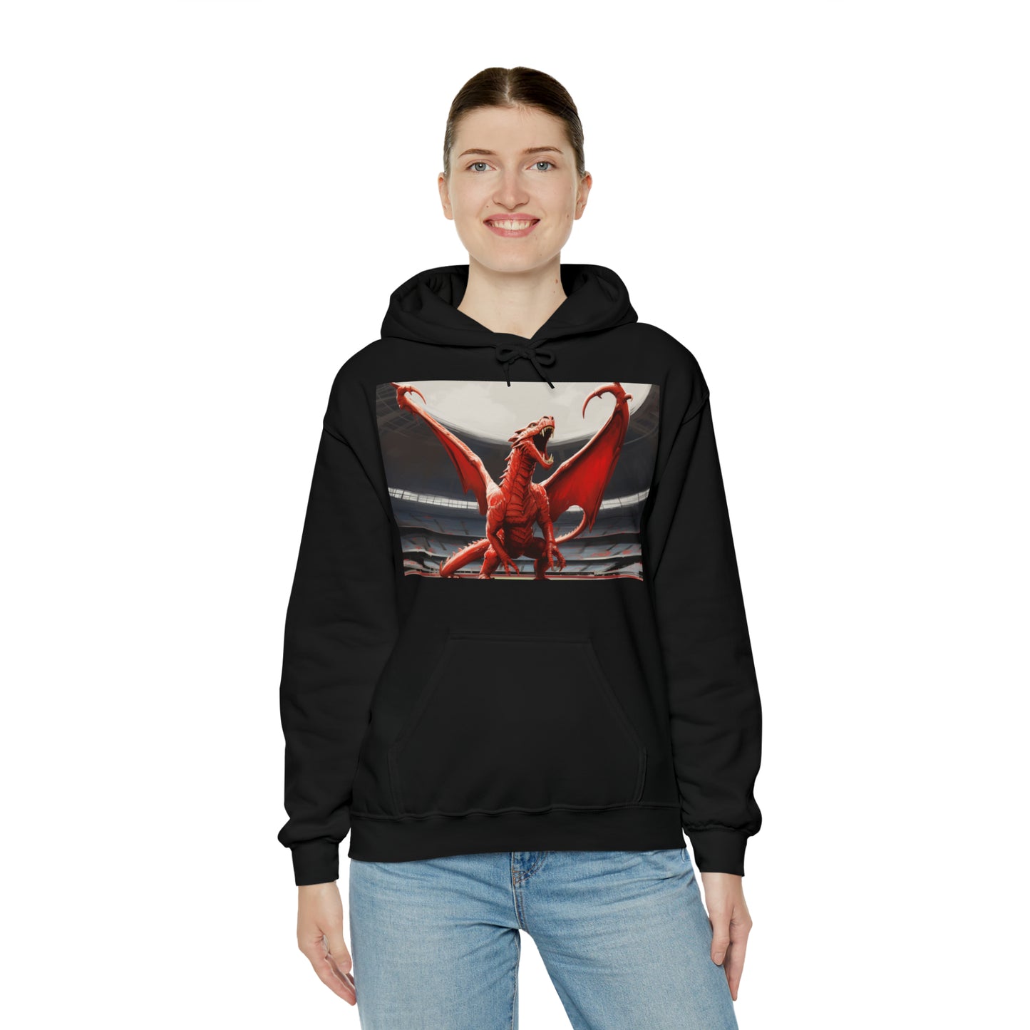 Welsh Dragon - dark hoodies