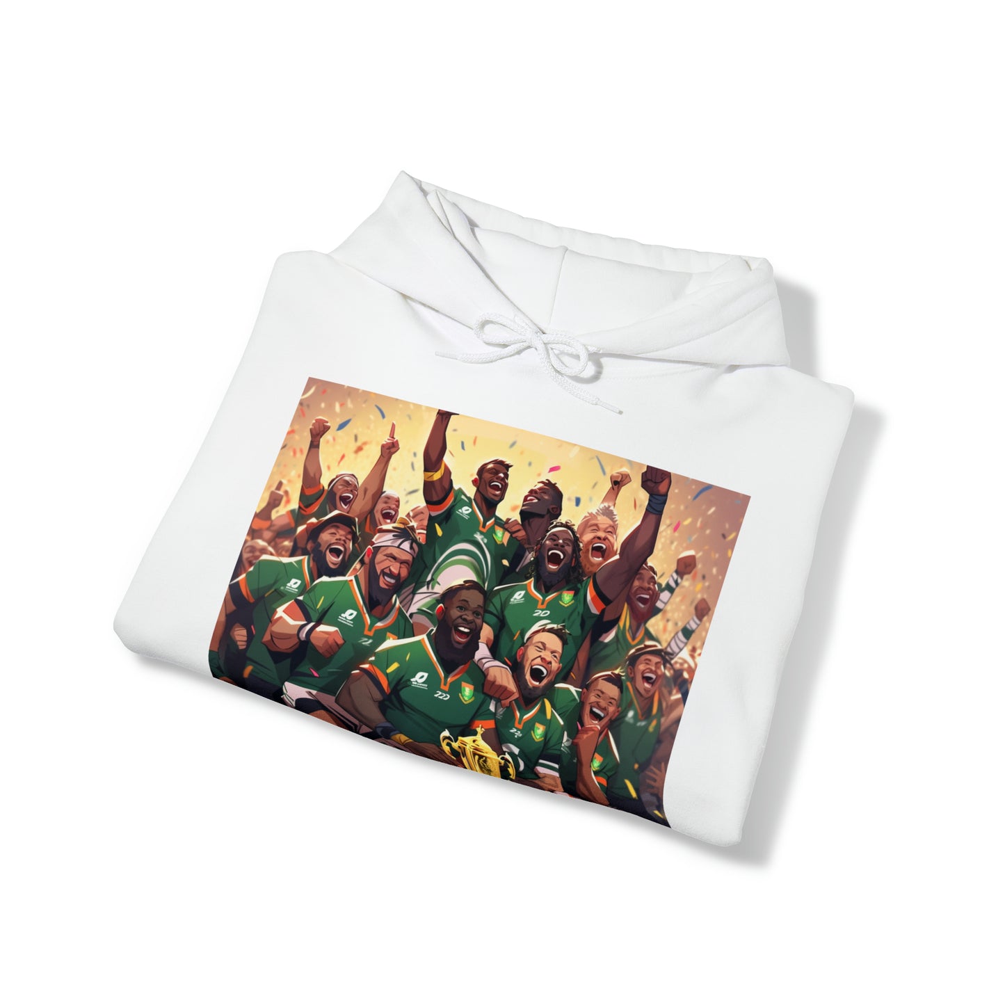 Springboks Celebrating with RWC - light hoodies