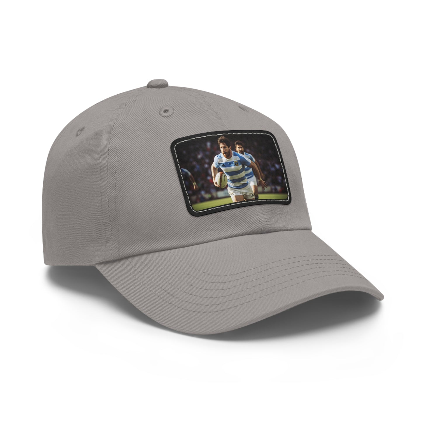Rugby Messi Rectangle Leather Patch Hat