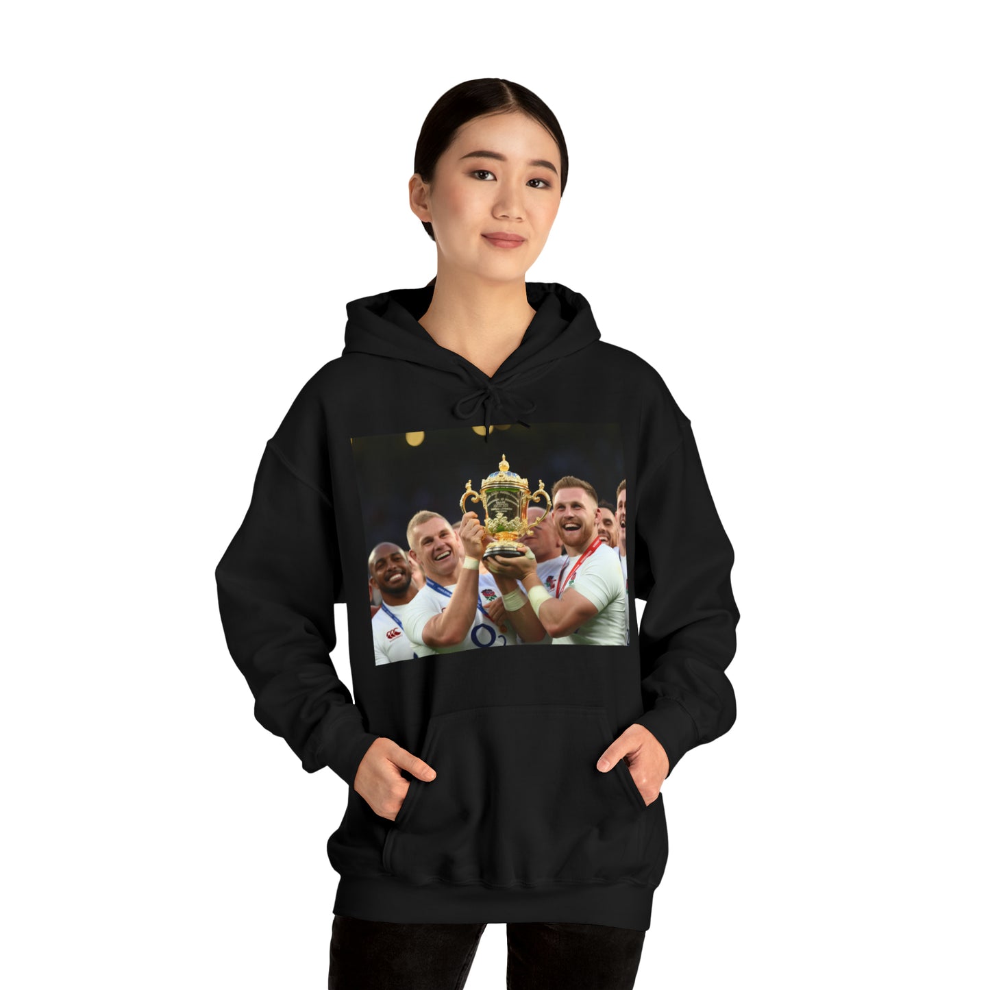 England Celebrating Winning World Cup - dark hoodies